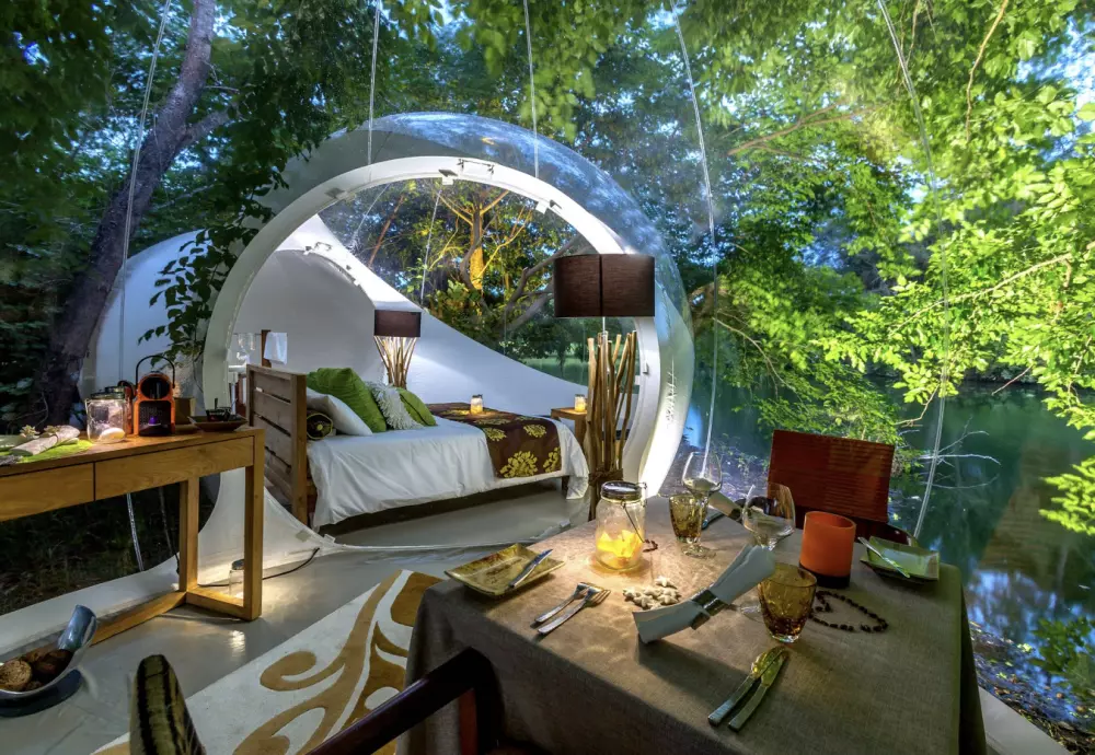 backyard bubble tent