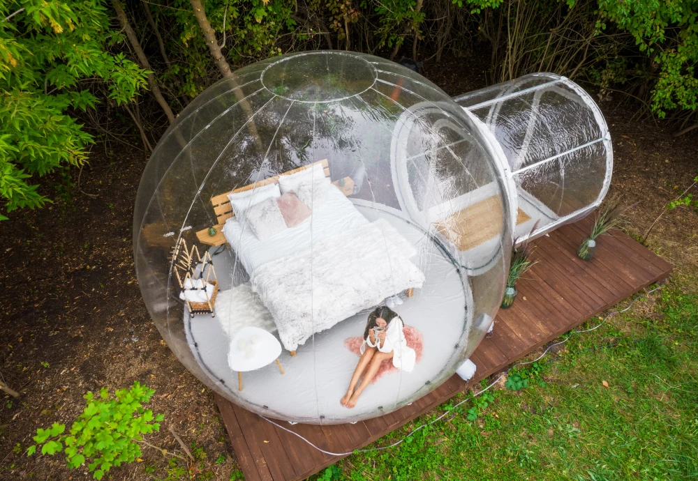 backyard bubble tent